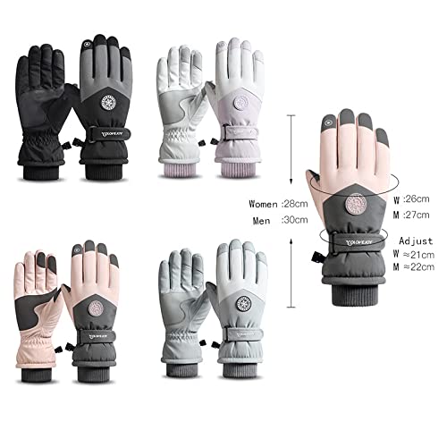 UNFINDINGS Black Winter Gloves Men Touch Screen Warm Gloves Elastic Cuff Windproof Thermal Gloves for Driving Running Cycling Texting