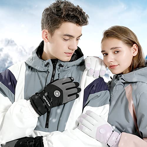 UNFINDINGS Black Winter Gloves Men Touch Screen Warm Gloves Elastic Cuff Windproof Thermal Gloves for Driving Running Cycling Texting